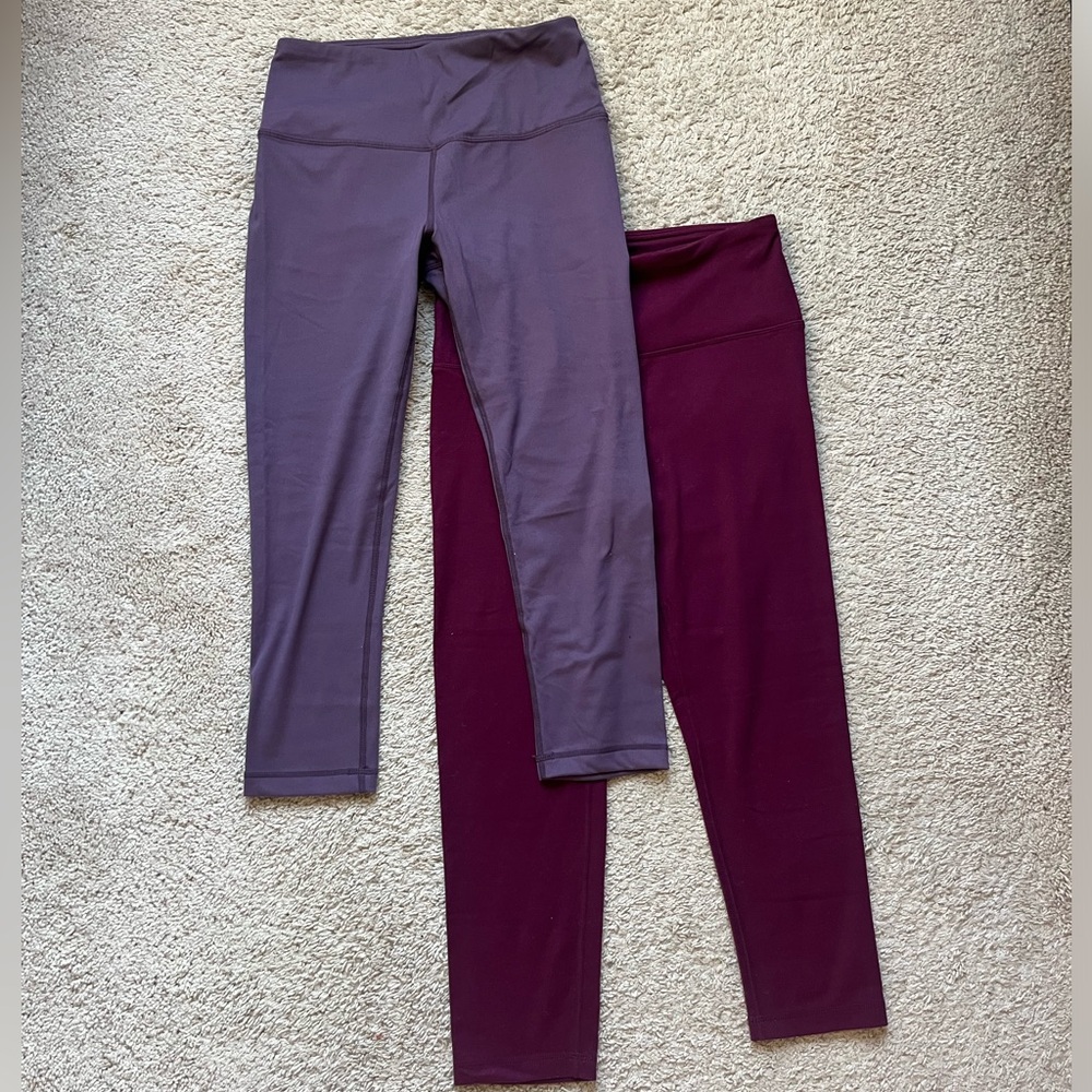 2 Yogalicious Purple Leggings